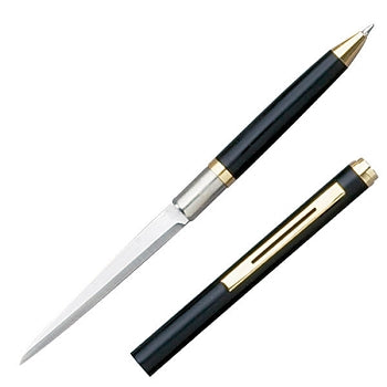 ELEGANT BLACK PEN KNIFE WITH STRAIGHT EDGE - SEXASUSUAL.COM
