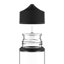 Load image into Gallery viewer, Chubby Gorilla - 100ML Unicorn Bottle - Clear Bottle / Black Cap - V3 - Copackr.com