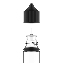 Load image into Gallery viewer, Chubby Gorilla 60ML Unicorn Bottle - Clear Bottle / Black Cap - V3 - Copackr.com