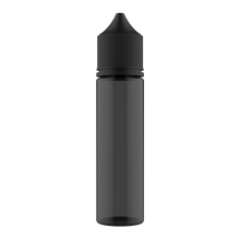 Cargar imagen en el visor de la galería, Chubby Gorilla 60ML Unicorn Bottle - Translucent Black Bottle / Black Cap - V3 - DISTRODEALS.COM