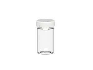 150CC/5OZ/150ML Aviator CR - Container With Inner Seal & Tamper - Clear Natural With Opaque White Lid - DISTRODEALS.COM