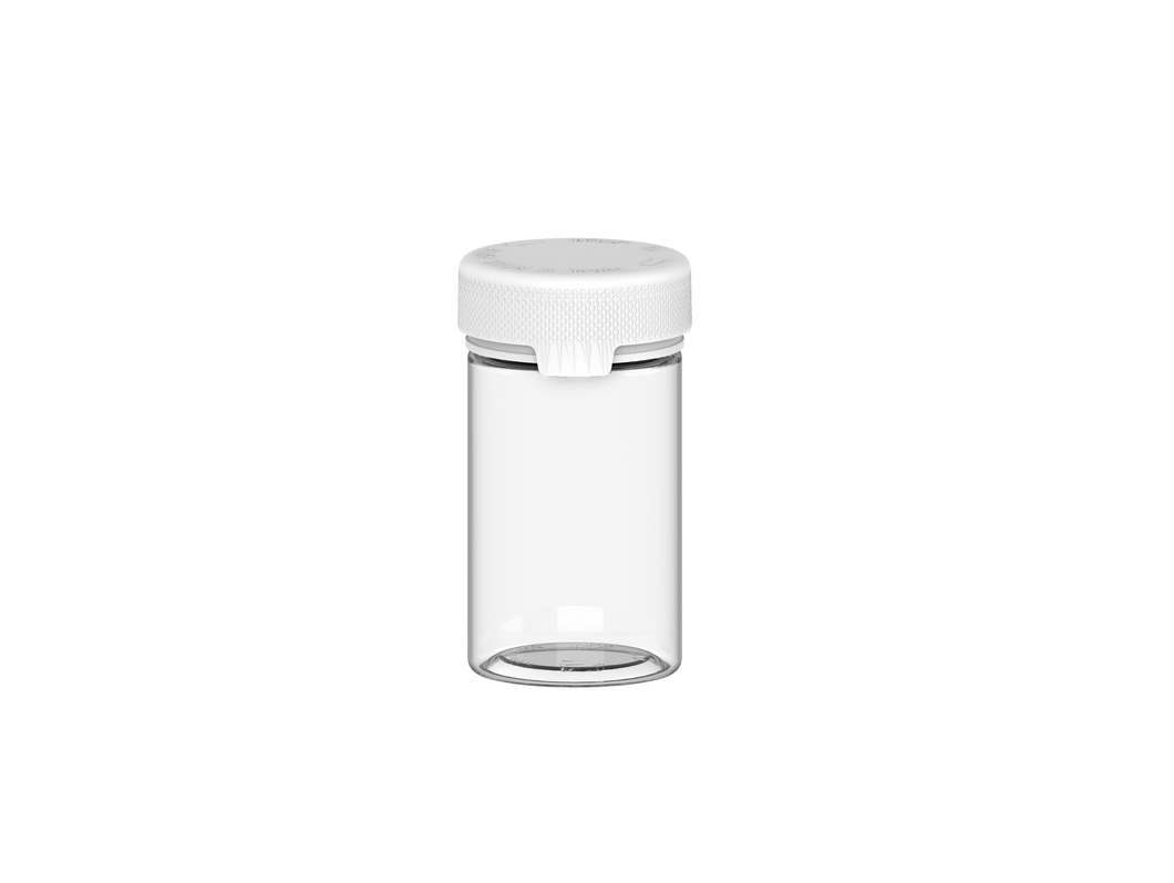 150CC/5OZ/150ML Aviator CR - Container With Inner Seal & Tamper - Clear Natural With Opaque White Lid - DISTRODEALS.COM