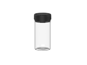 180CC/6FL.OZ/180ML Aviator CR - Container - Clear Natural With Opaque Black Lid - DISTRODEALS.COM