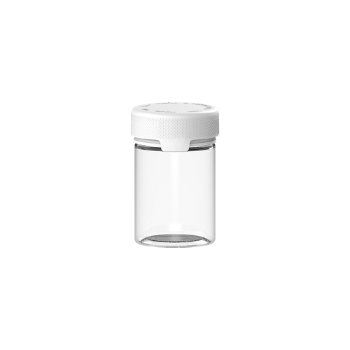 120CC/4FL.OZ/120ML Aviator CR - Container With Inner Seal & Tamper - Clear Natural With Opaque White Lid - Copackr.com