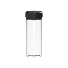 Load image into Gallery viewer, 240CC/8FL.OZ/240ML Aviator CR - Container With Inner Seal &amp; Tamper - Clear Natural With Opaque Black Lid - Copackr.com