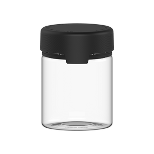 550CC/18.5FL.OZ/550ML Aviator CR - XL Container With Inner Seal & Tamper - Clear Natural With Opaque Black Lid - Copackr.com