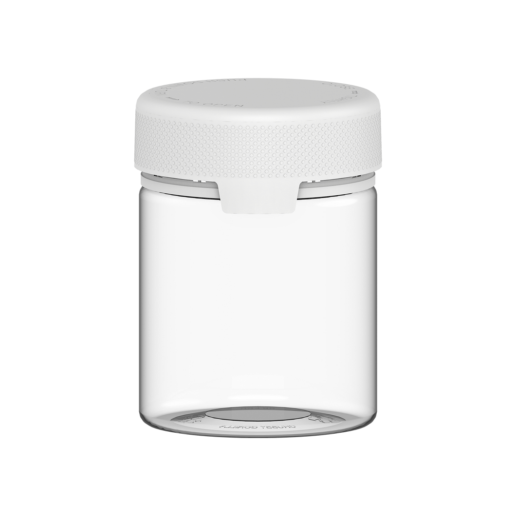 550CC/18.5FL.OZ/550ML Aviator CR - XL Container With Inner Seal & Tamper - Clear Natural With Opaque White Lid - Copackr.com