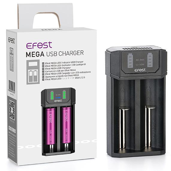 EFEST MEGA 2 BAY BATTERY CHARGER - The Billi Billi Store