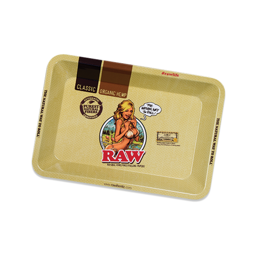 Raw Rolling Tray Girl - Mini - wantoliveoil.com