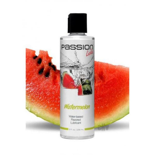 Passion Licks Watermelon Water Based Flavored Lubricant - 8 oz - BILLI BILLI STORE 