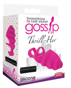 Thrill-Her Silicone Finger Vibrator - Pink - BILLI BILLI STORE 