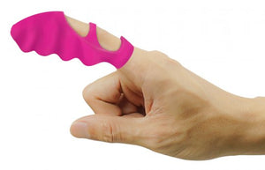 Thrill-Her Silicone Finger Vibrator - Pink - BILLI BILLI STORE 