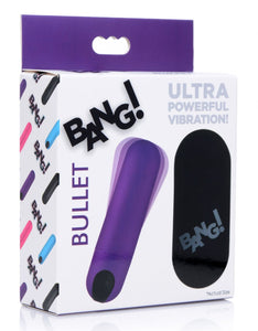 Vibrating Bullet with Remote Control - Purple - BILLI BILLI STORE 