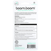 Cargar imagen en el visor de la galería, BoomBoom Aromatherapy Wintermint Nasal Stick 3pK Enhances Breathing Focus 