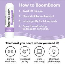 Cargar imagen en el visor de la galería, BoomBoom Aromatherapy Lavender Nasal Stick Single Enhances Breathing Focus