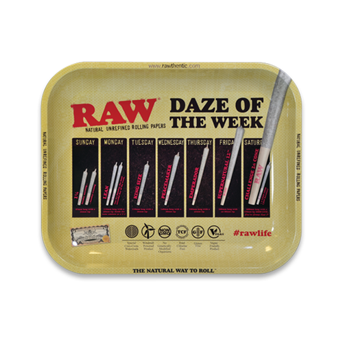 Raw Rolling Tray Daze of the Week - Large - Fulfillment Center